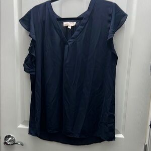Philosophy Navy Blue Women's Top